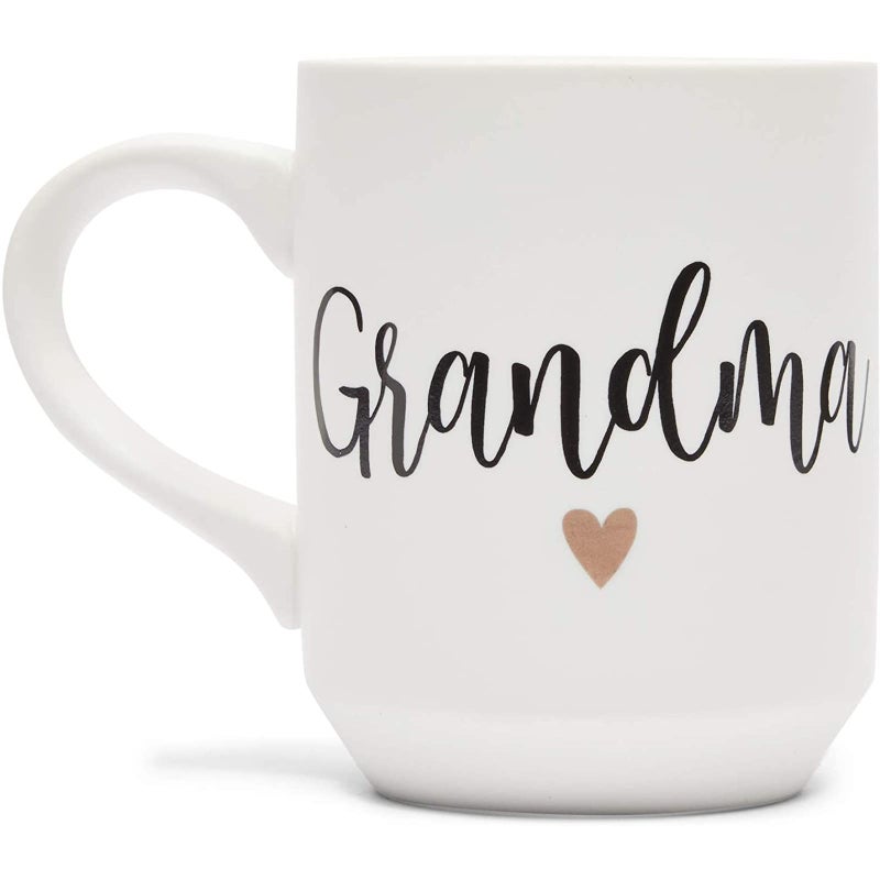 Sparkle and Bash Grandma & Grandpa Mugs - 15 Oz White 2-Pack Ceramic Modern - Grandparent Announcement Coffee Mug Set - Gifts for Grandparents First Time - Image 5